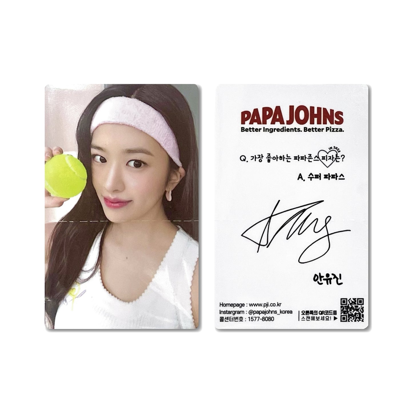 IVE | PAPA JOHNS X IVE PHOTOCARD