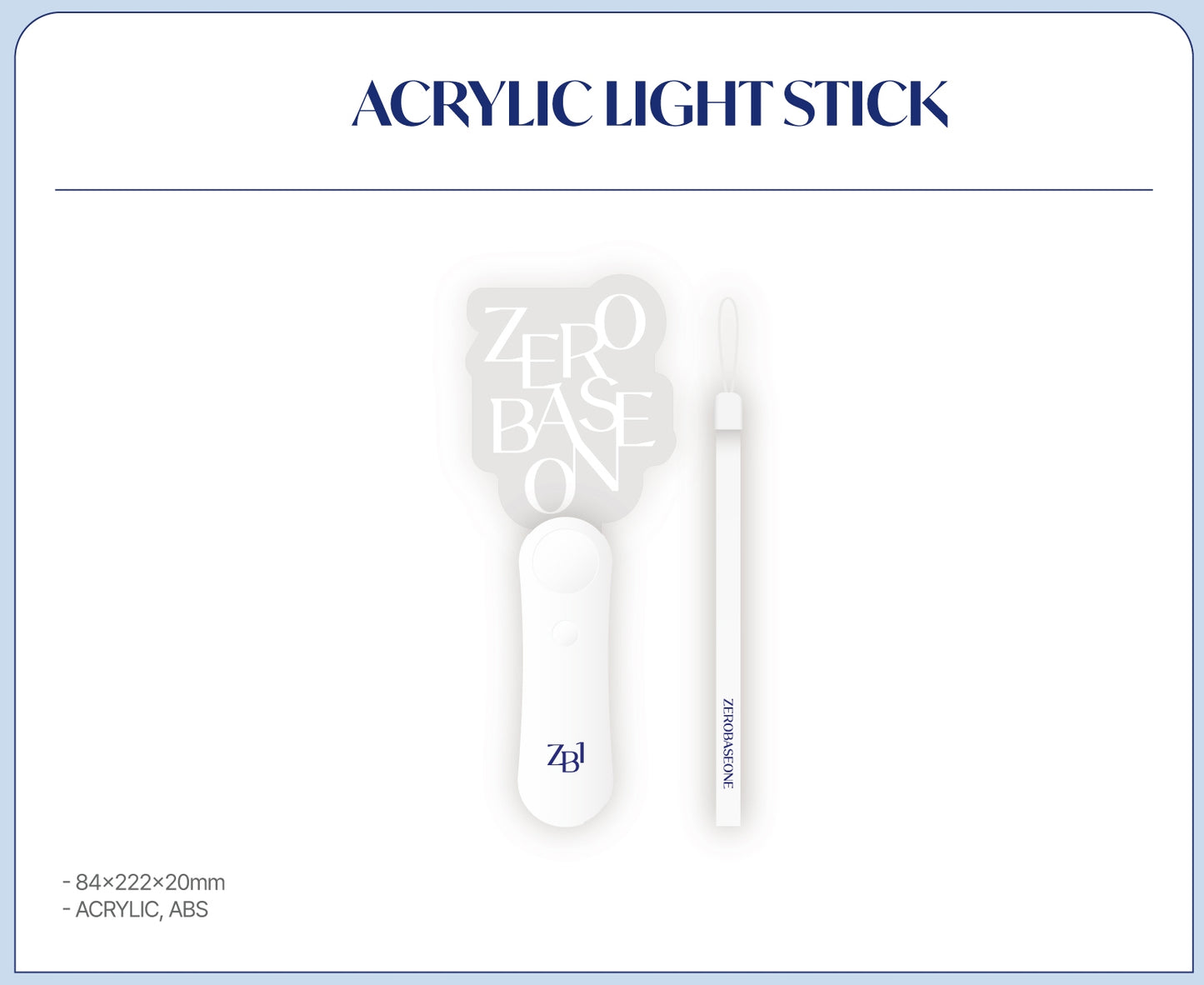 ZEROBASEONE | FAN-CON OFFICIAL MD - ACRYLIC LIGHT STICK