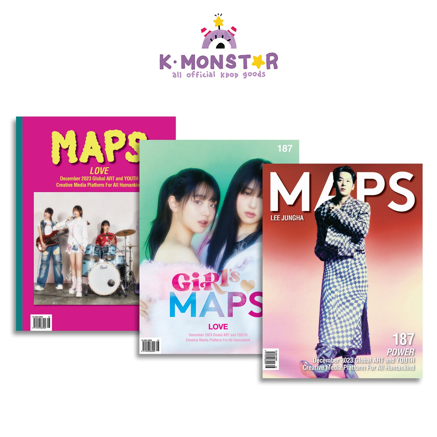 MAPS | 2023 DEC. | LEE JUNG-HA & QWER COVER