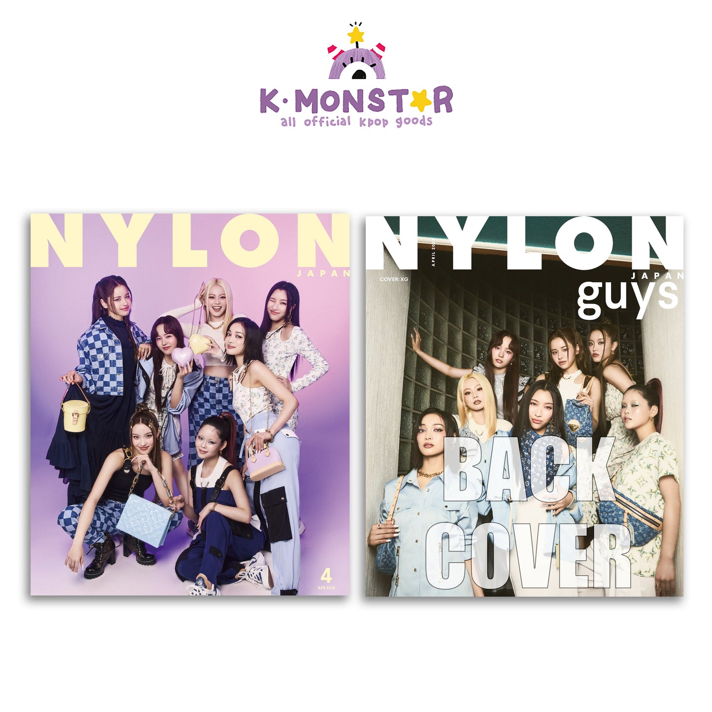 NYLON JAPAN guys | 2024 APR. | XG COVER (FRONT&BACK)