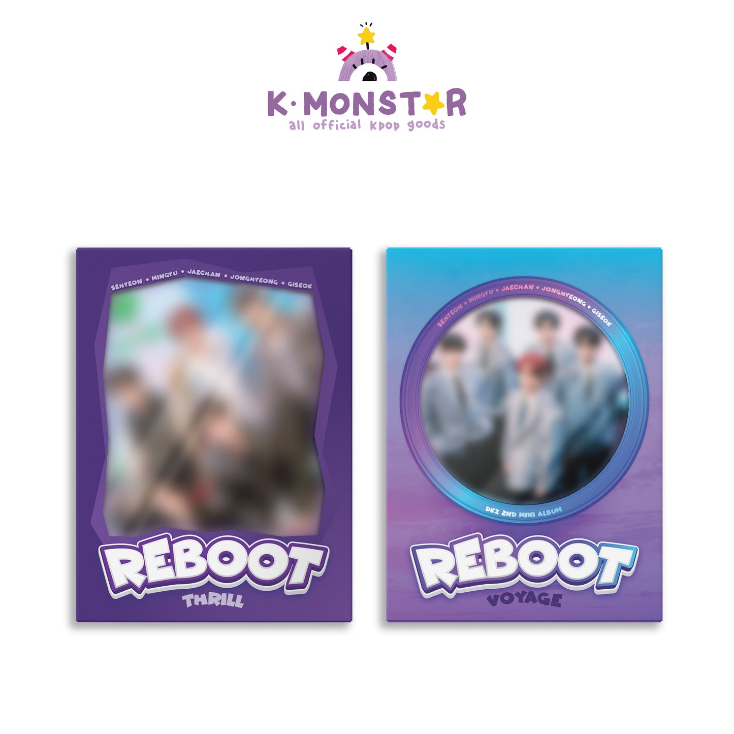 DKZ | 2nd Mini Album | REBOOT (THRILL Ver. / VOYAGE Ver.)