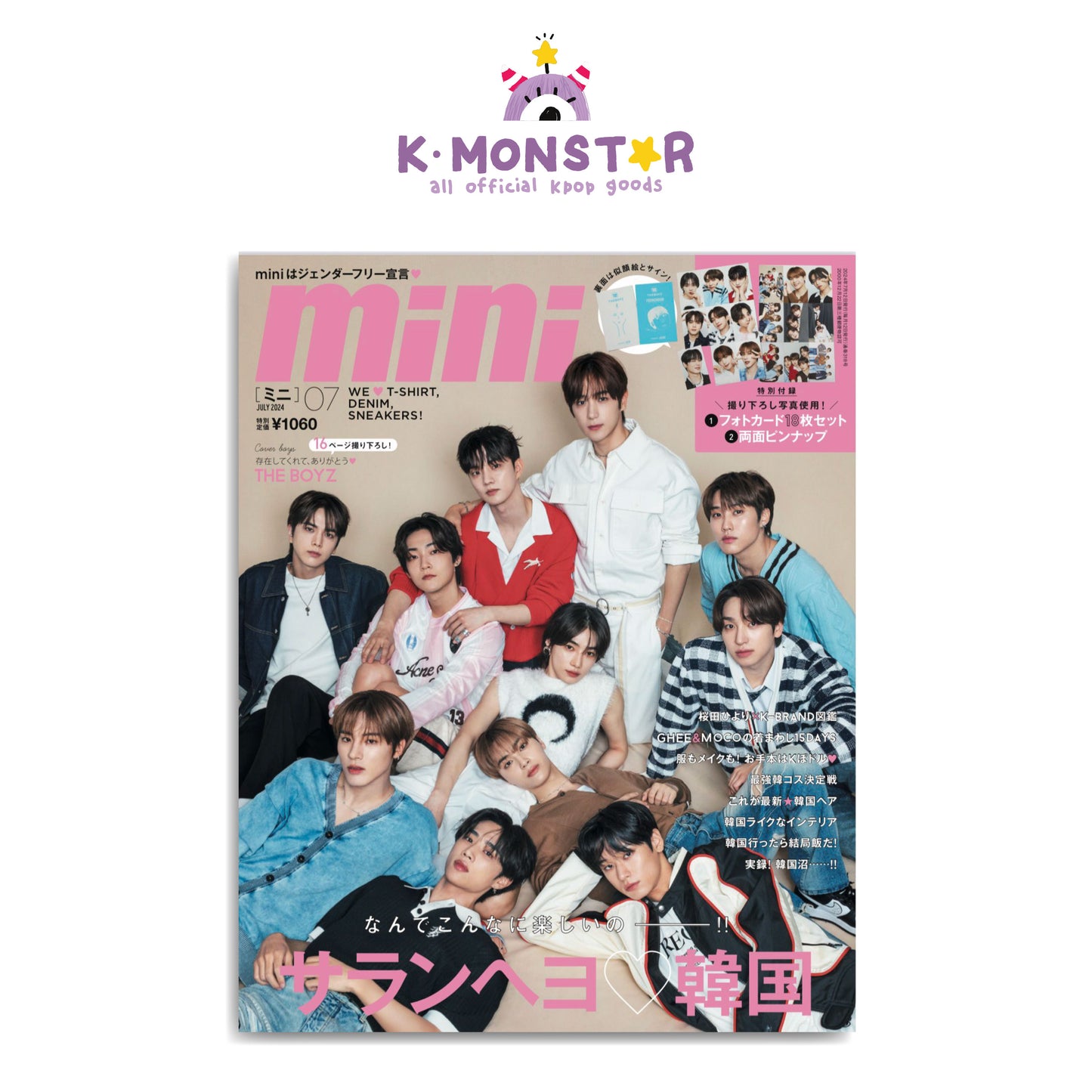 mini JAPAN | 2024 JUL. | THE BOYZ COVER