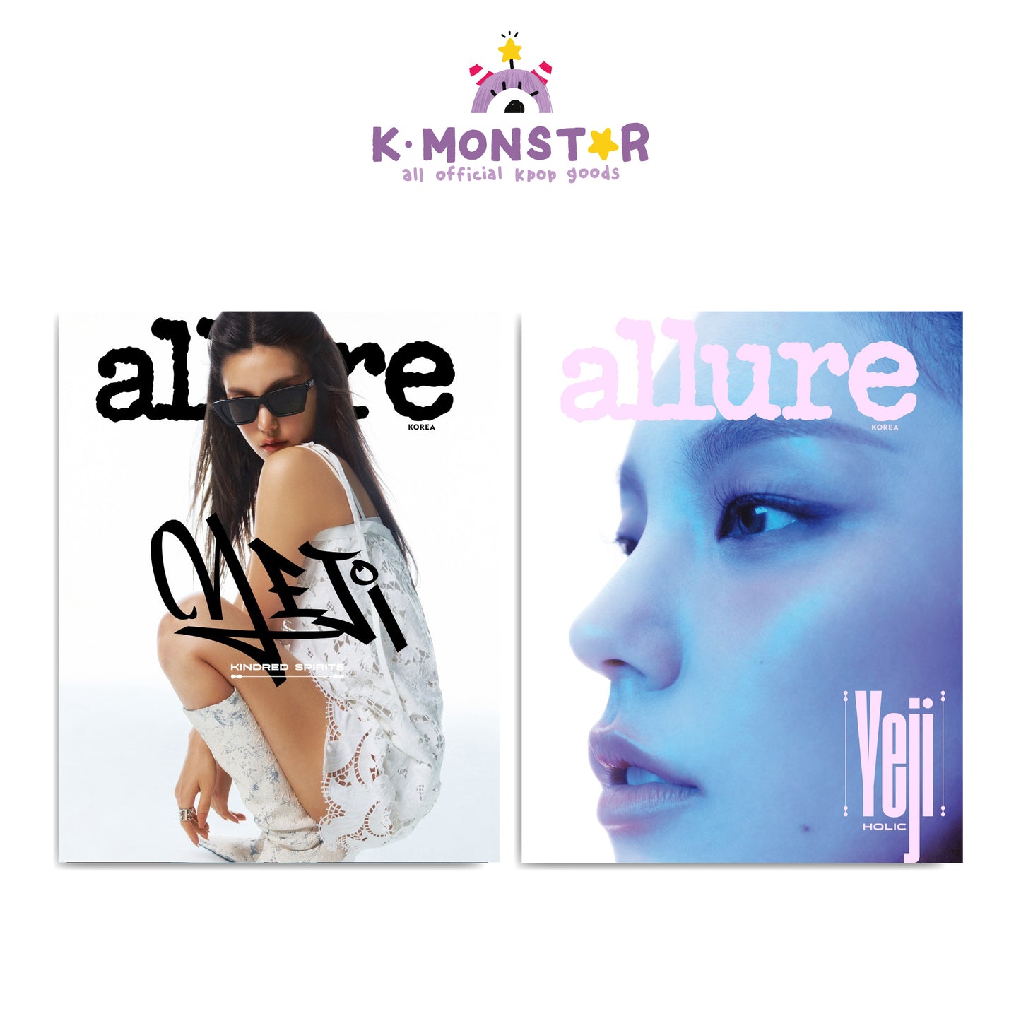 allure | 2024 AUG. | ITZY YEJI FRONT COVER - SON HEUNG MIN BACK COVER