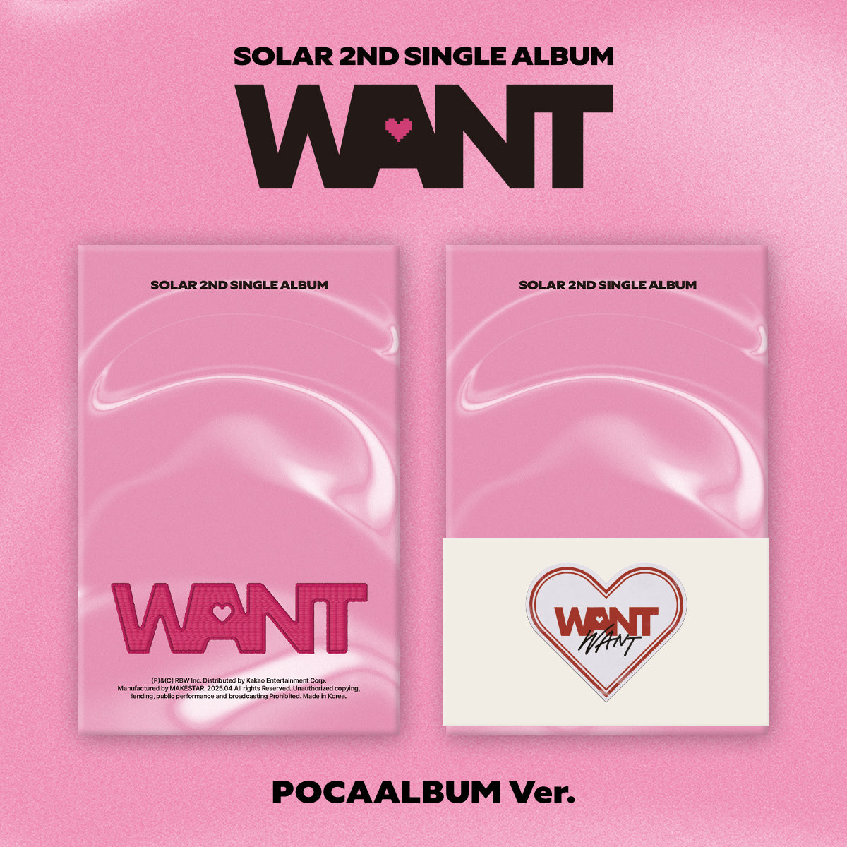 MAMAMOO | SOLAR - 2nd Single Album | WANT (POCAALBUM Ver.)