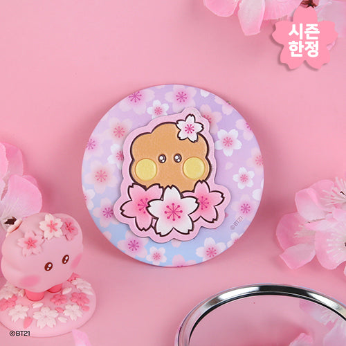 BT21 | 2024 CHERRY BLOSSOM | LEATHER PATCH MIRROR