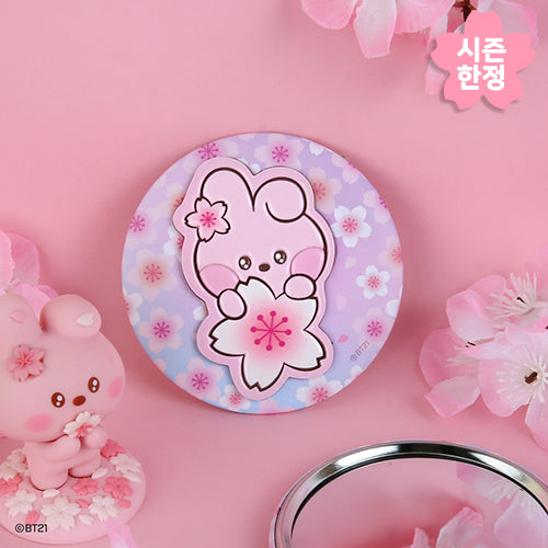 BT21 | 2024 CHERRY BLOSSOM | LEATHER PATCH MIRROR