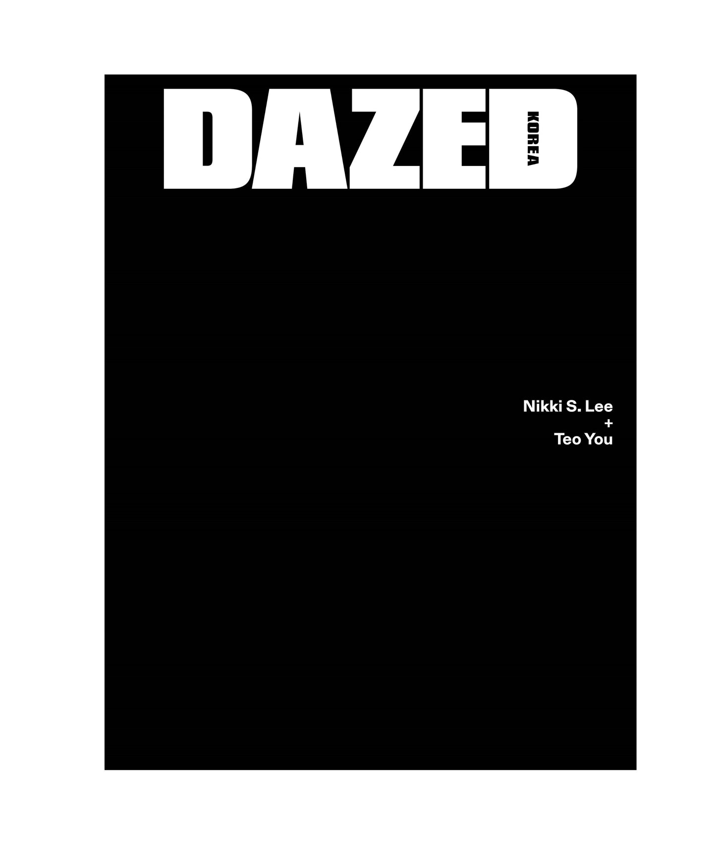 DAZED&CONFUSED | 2025 MAY. | NIKKI S.LEE & TEO YOU COVER RANDOM
