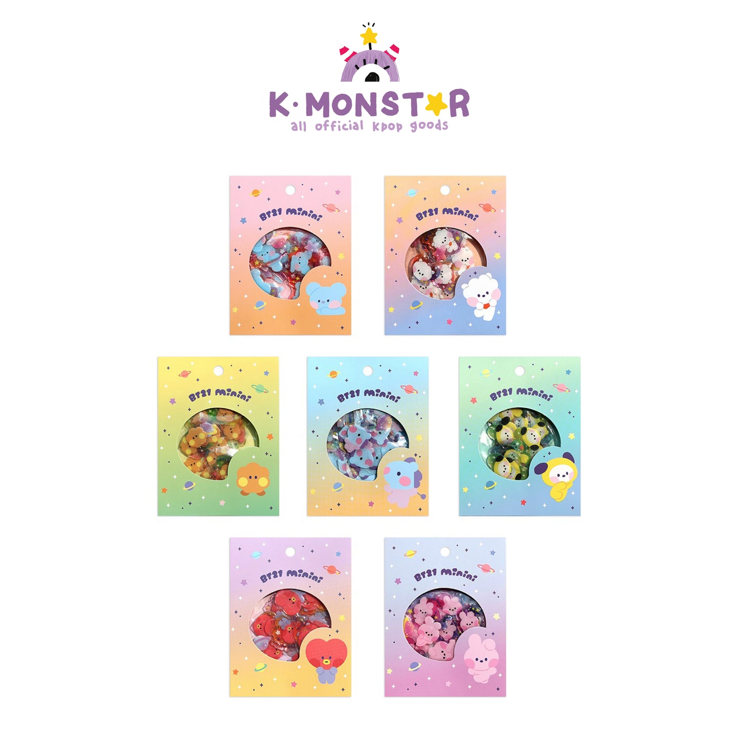 BT21 | minini | STICKER FLAKES PACK