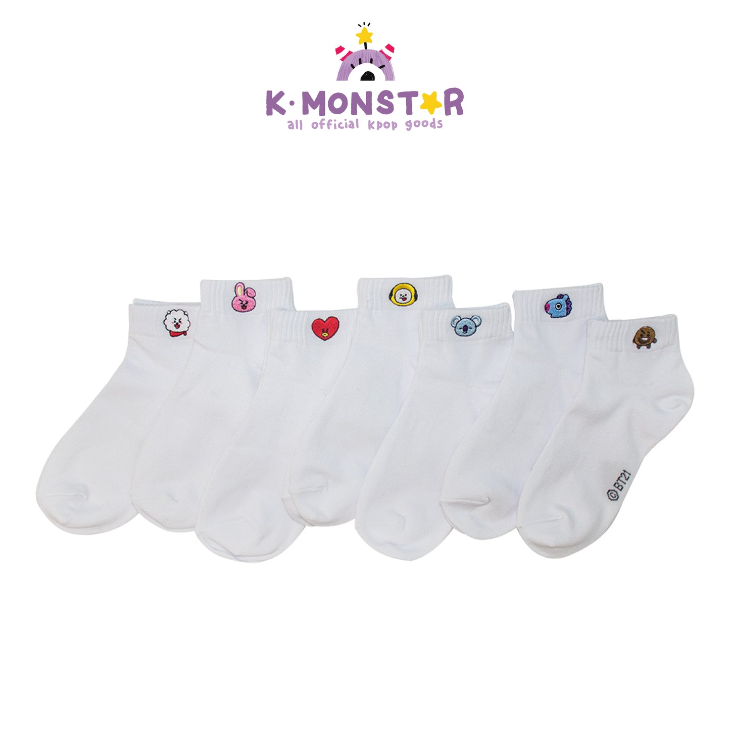 BT21 | FACE - ANKLE SOCKS