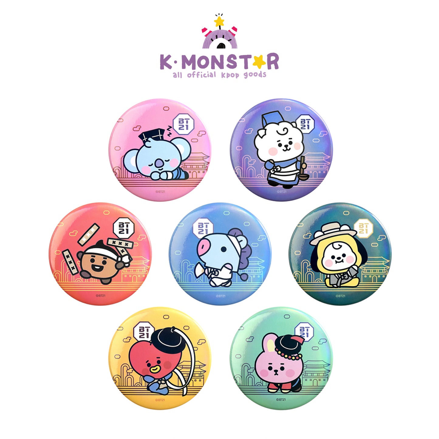 BT21 | BABY | HANBOK - CAN BADGE