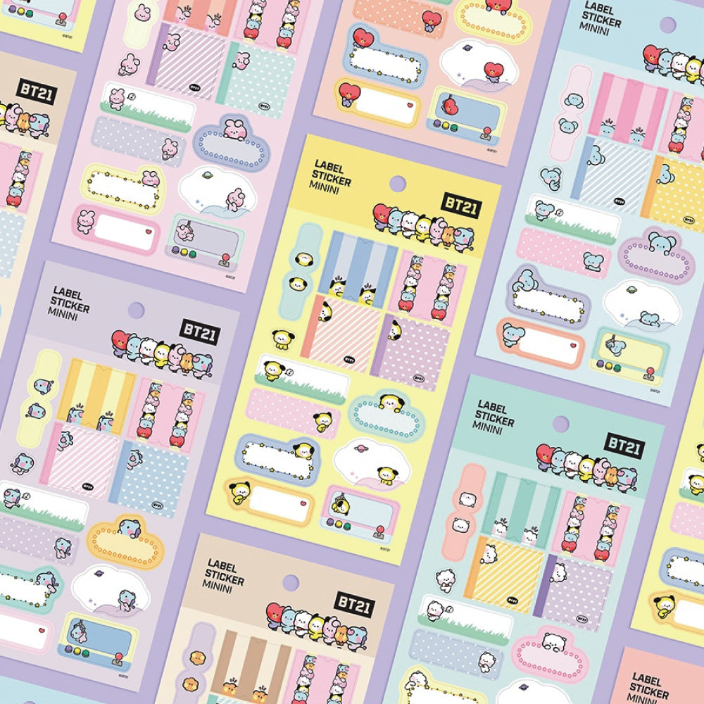 BT21 | minini | LABEL STICKER