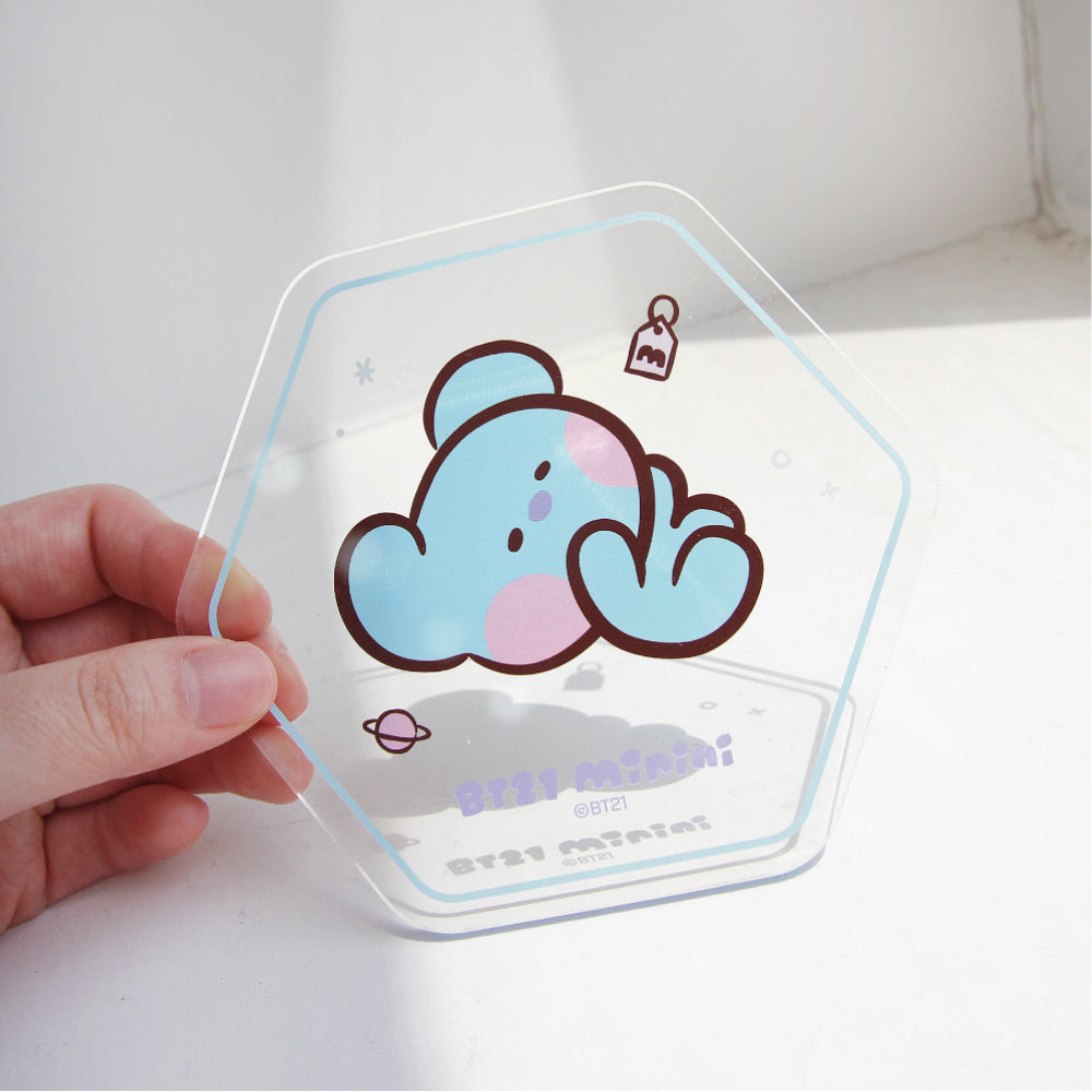 BT21 | minini | HEXAGON ACRYLIC COASTER