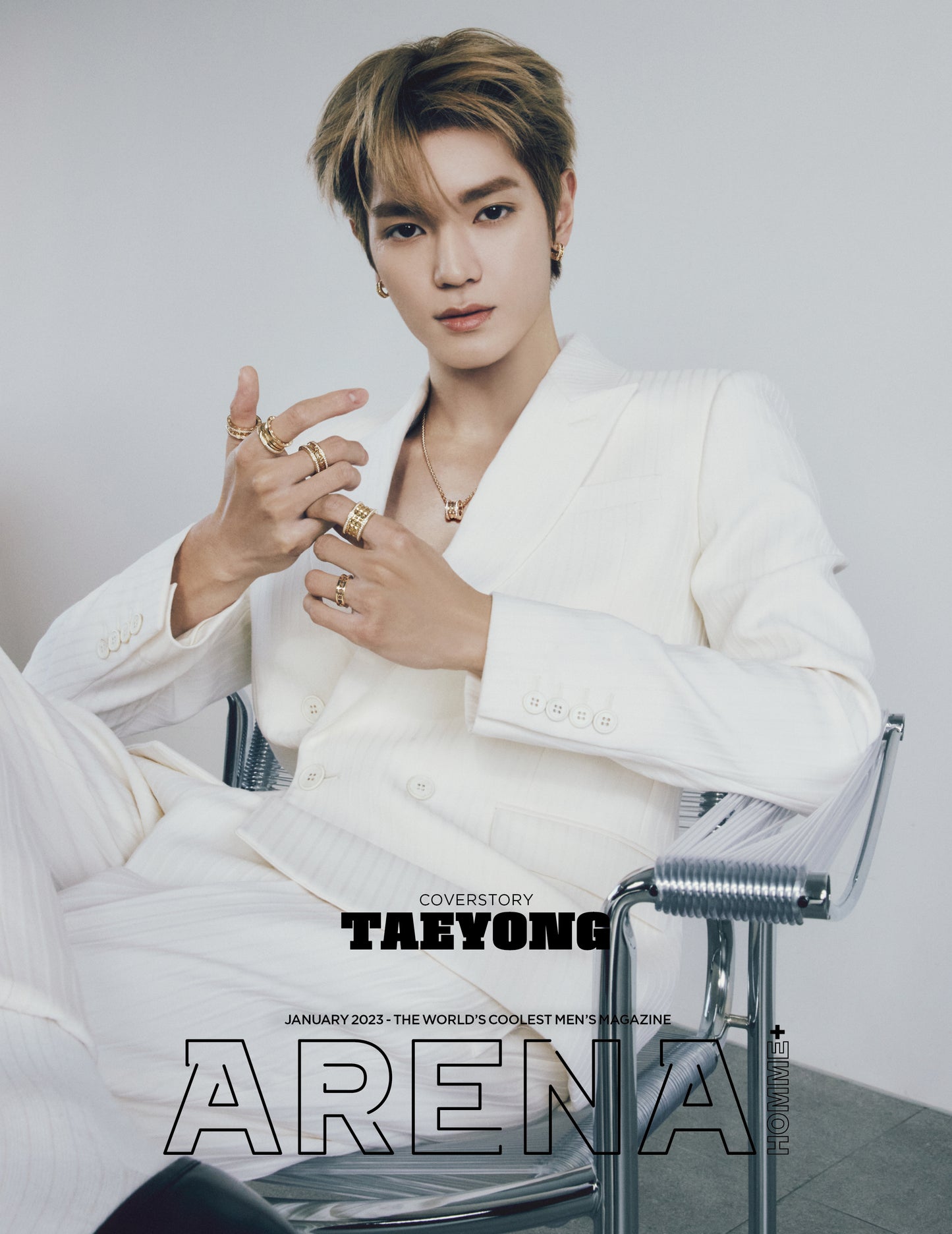 ARENA | 2023 Januari. | NCT TAEYONG SAMPUL dengan Poster
