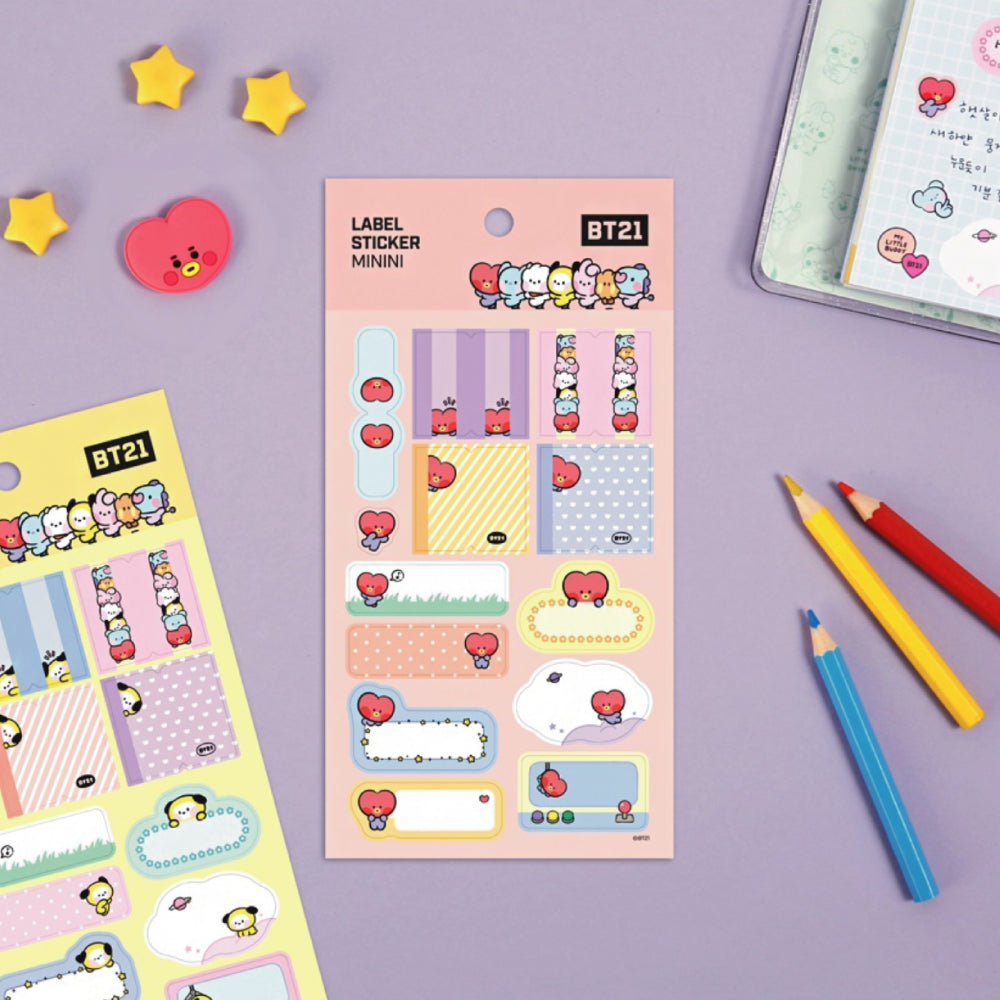 BT21 | minini | LABEL STICKER