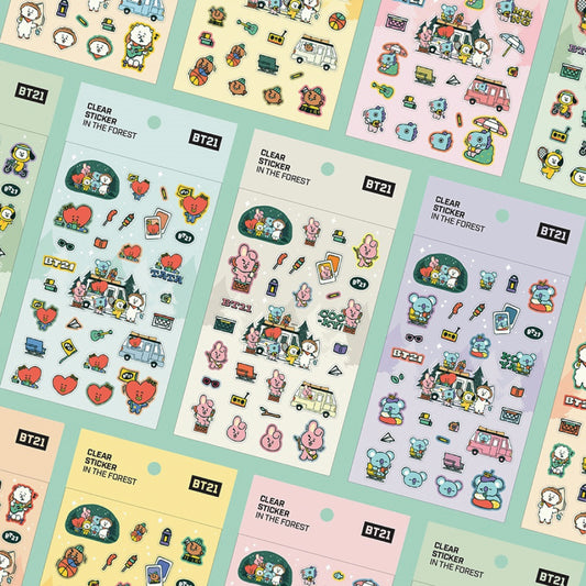 BT21 | IN THE FOREST - CLEAR STICKER