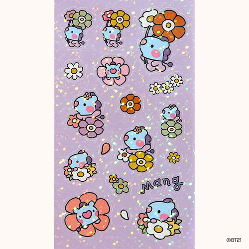 BT21 | minini | HAPPY FLOWER - HOLOGRAM STICKER