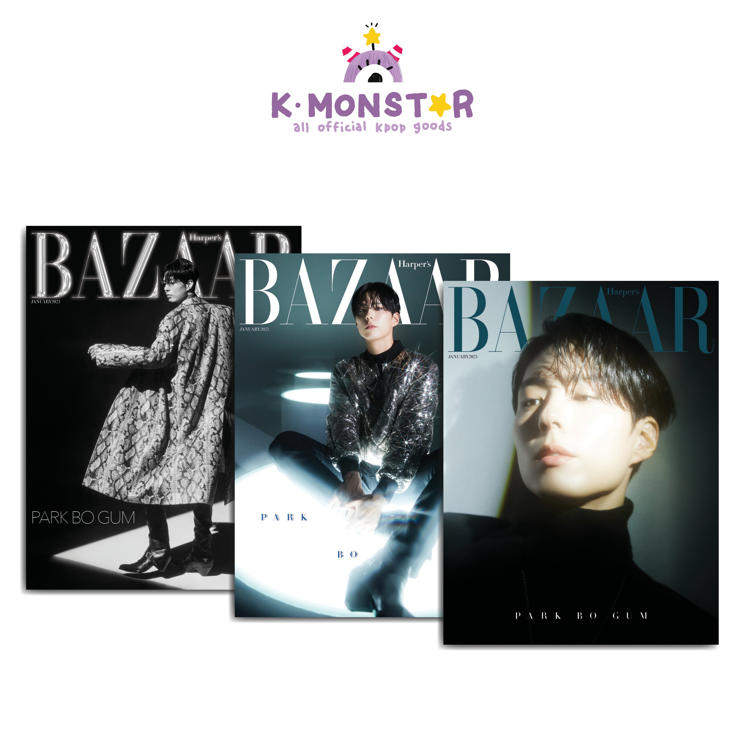 Park Bo-gum Covers Harper's Bazaar Korea January 2023 Issue