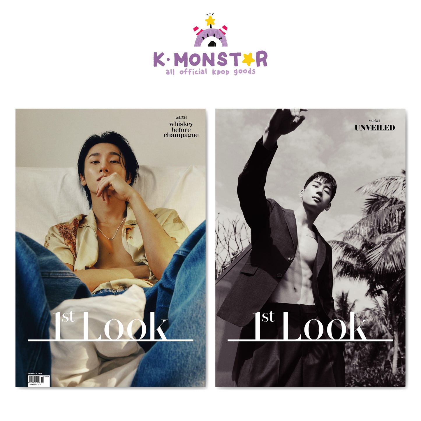 1st Look | 2023 MAR. vol.254 | MONSTA X I.M COVER, VICTON HAN SEUNG WOO BACK-COVER