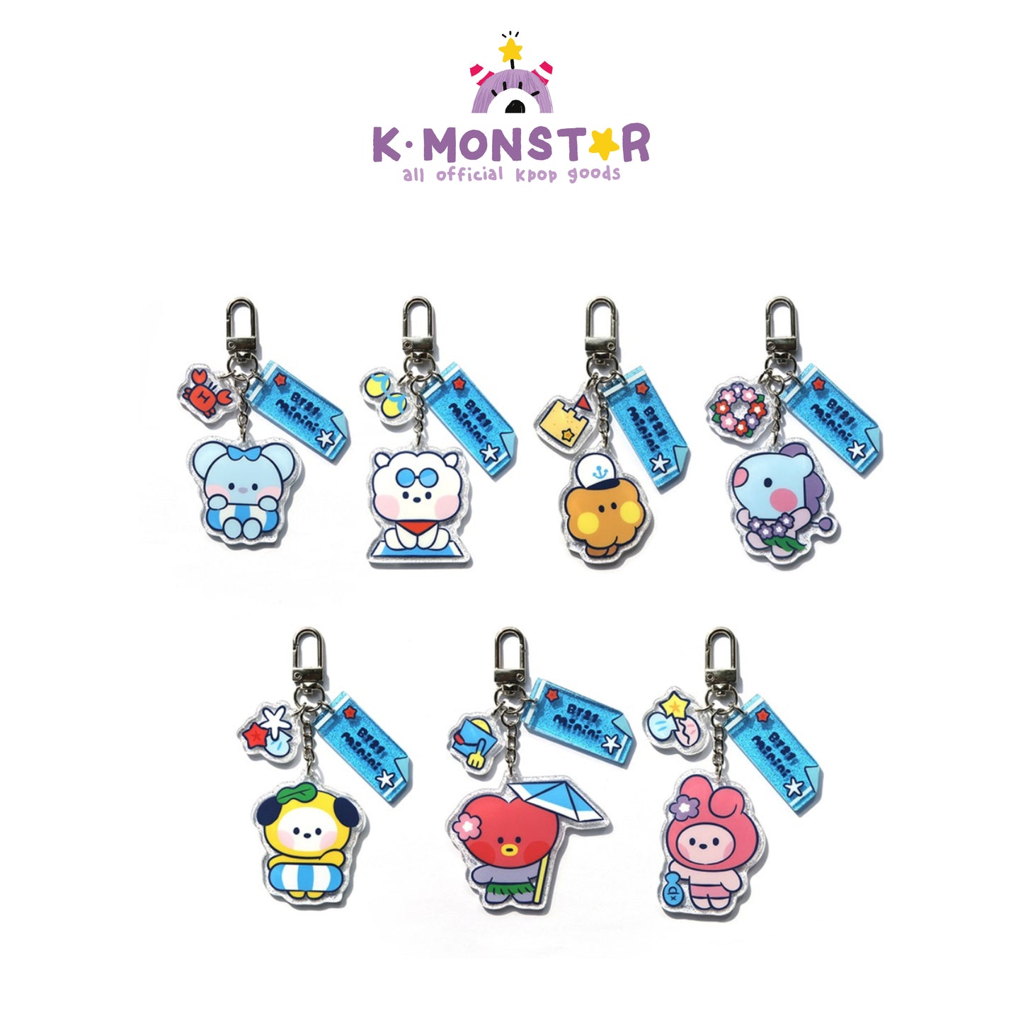 BT21 | minini | SUMMER SKY - ACRYLIC KEYRING