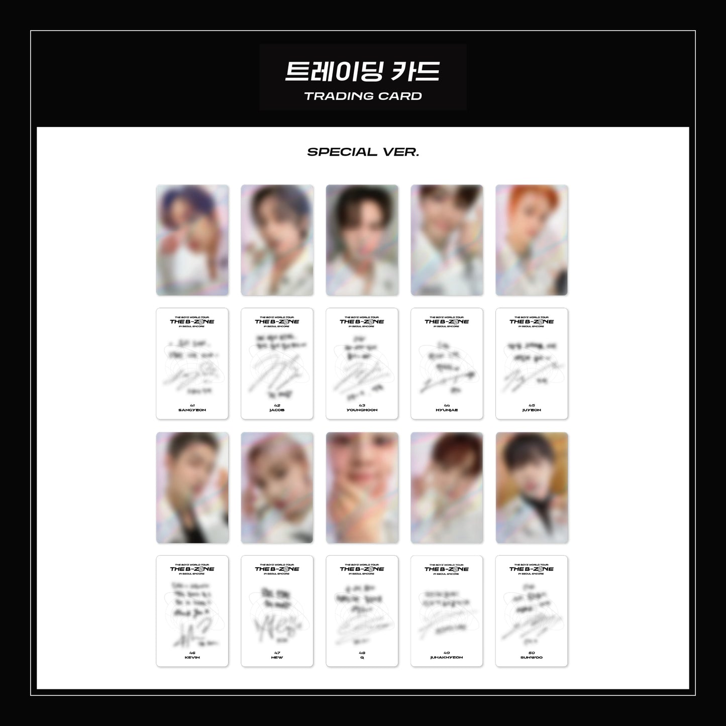 THE BOYZ | 2022 THE B-ZONE IN SEOUL ENCORE | TRADING CARD