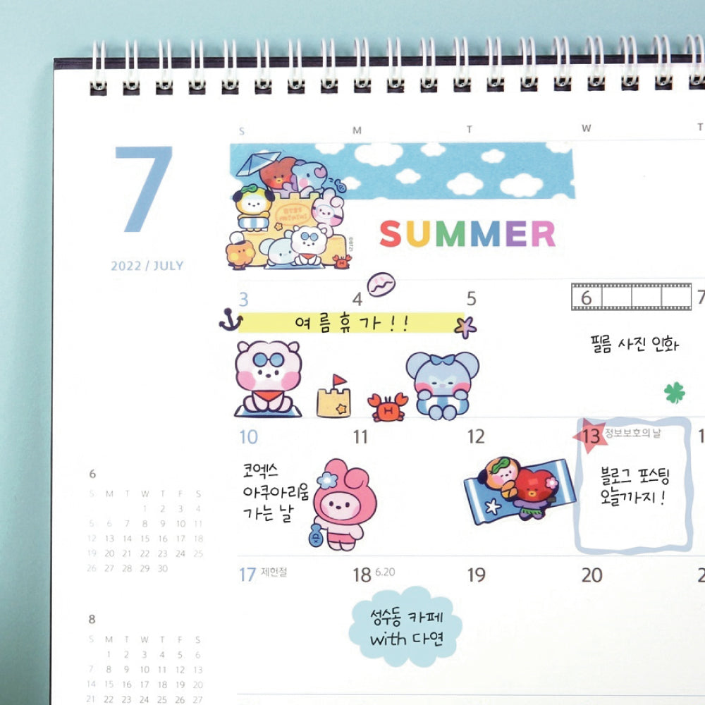 BT21 | minini | SUMMER SKY - CLEAR STICKER