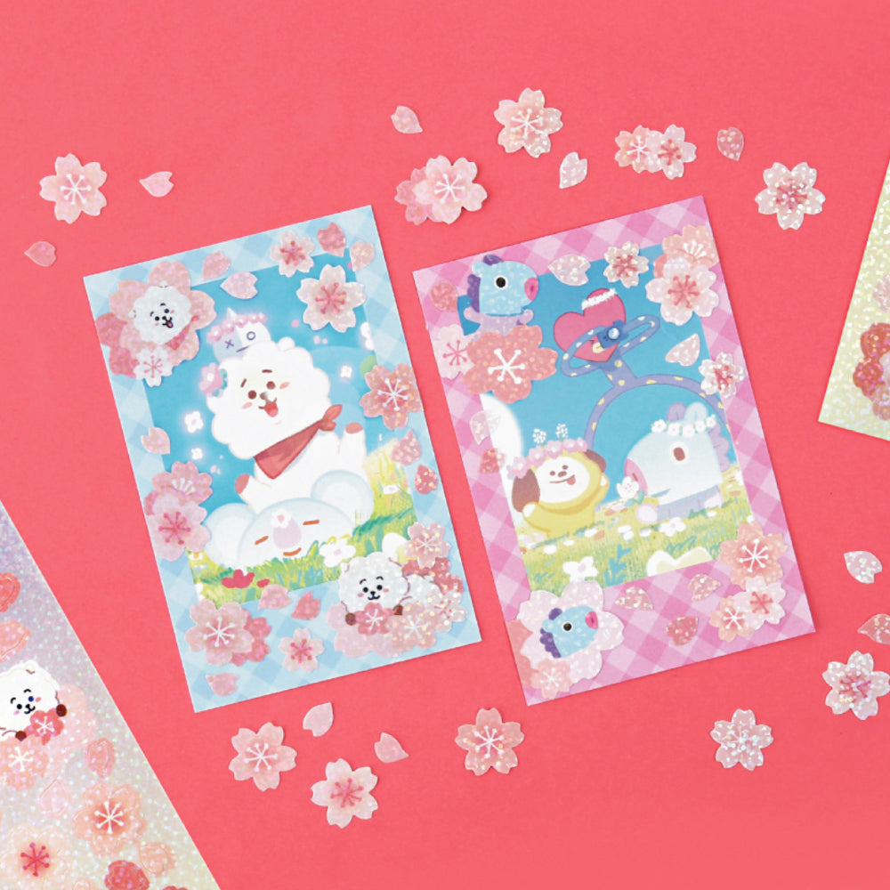 BT21 | CHERRY BLOSSOM - HOLOGRAM STICKER