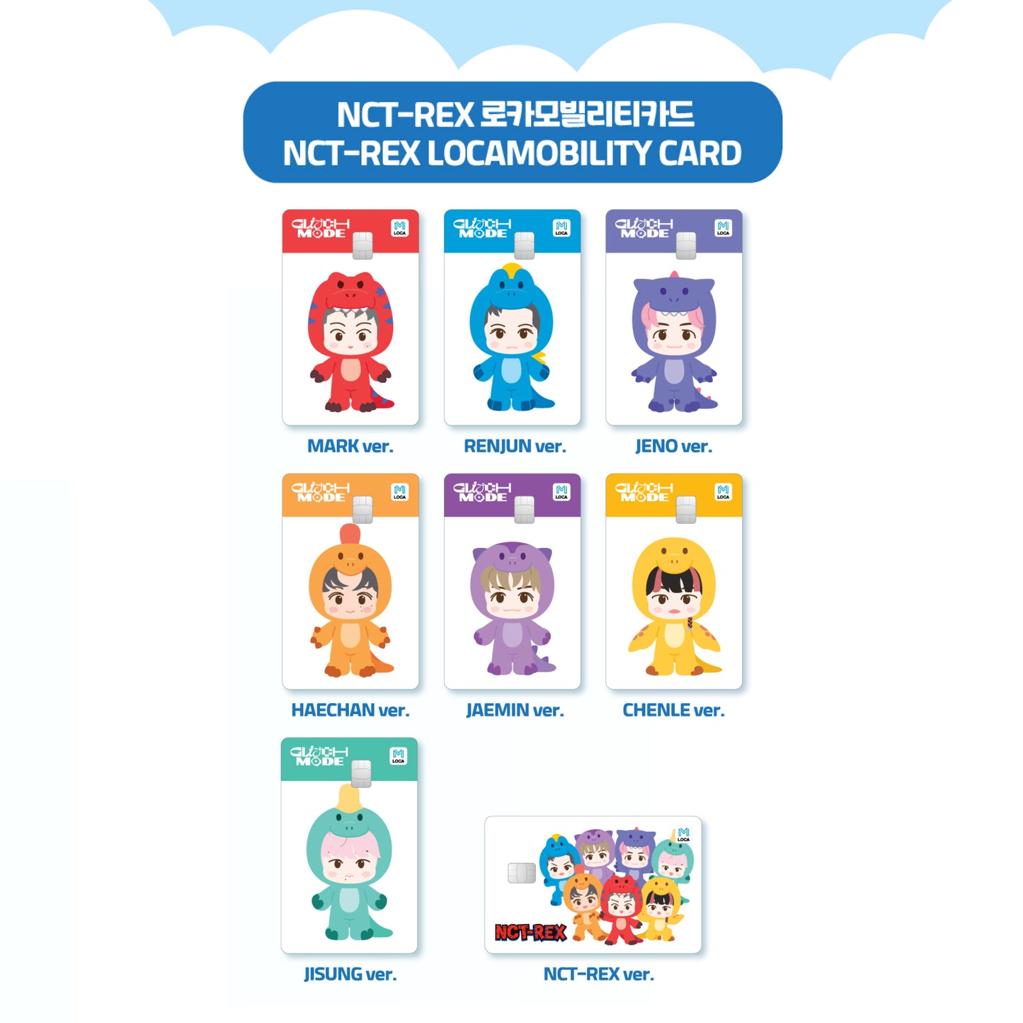 NCT DREAM | NCT-REX X pinkfong LOCAMOBILITY CARD & PHOTO CARD SET