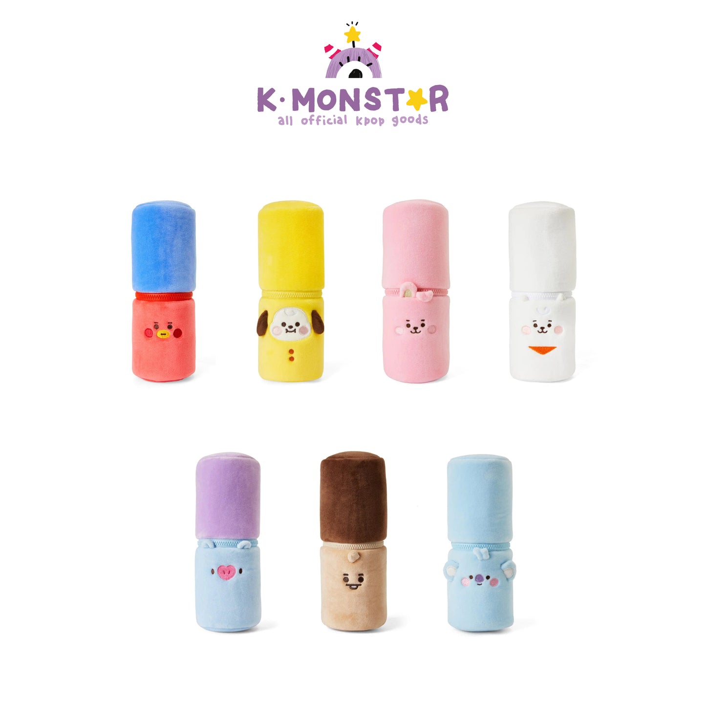 BT21 | BABY | STUDY WITH ME - FACE PENCIL POUCH