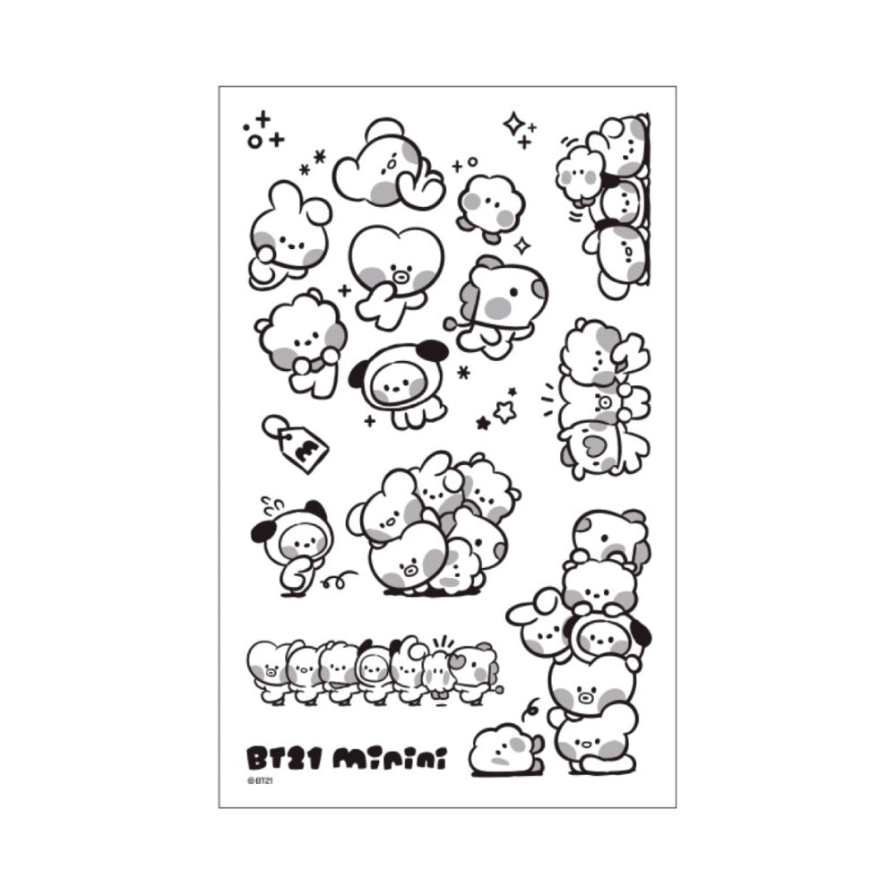 BT21 | minini | TATTOO STICKER