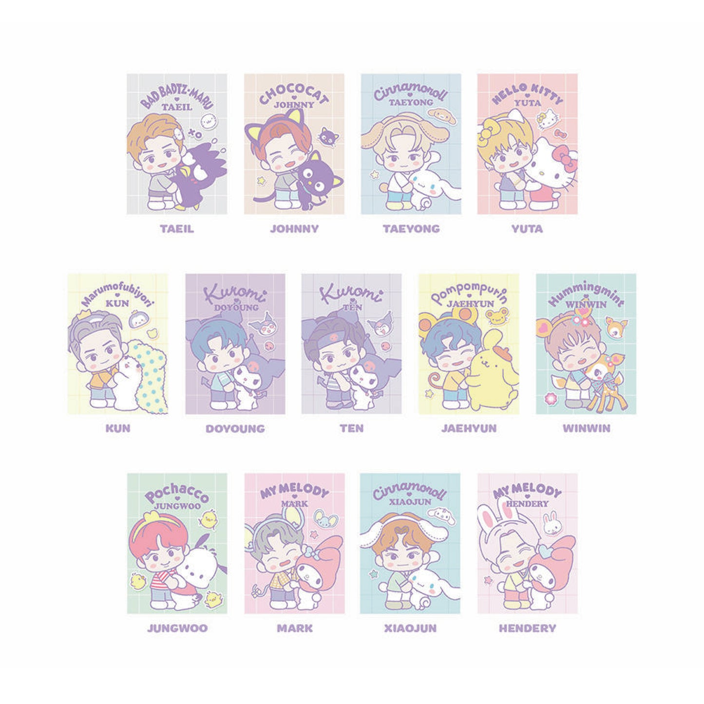 NCT | NCT X SANRIO | POSTCARD