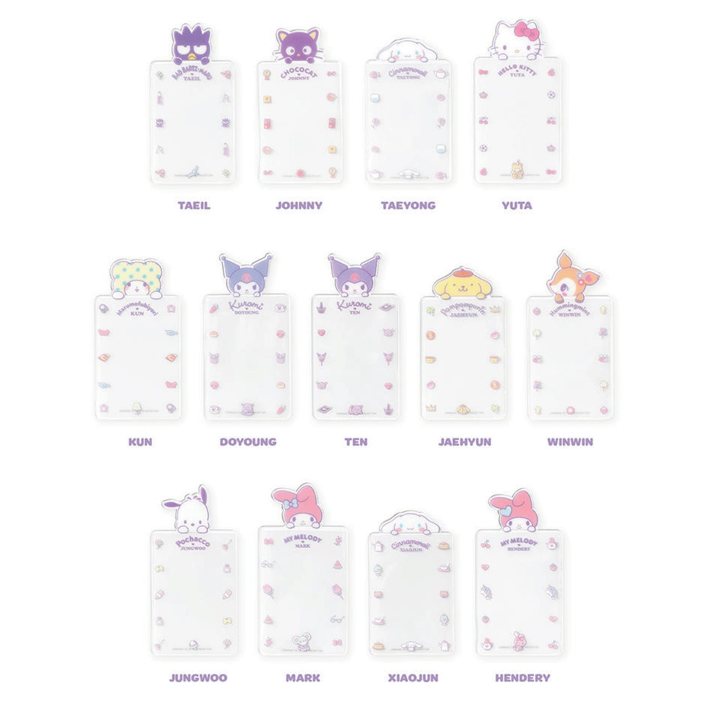 NCT | NCT X SANRIO | PHOTO CARD SLEEVE SET