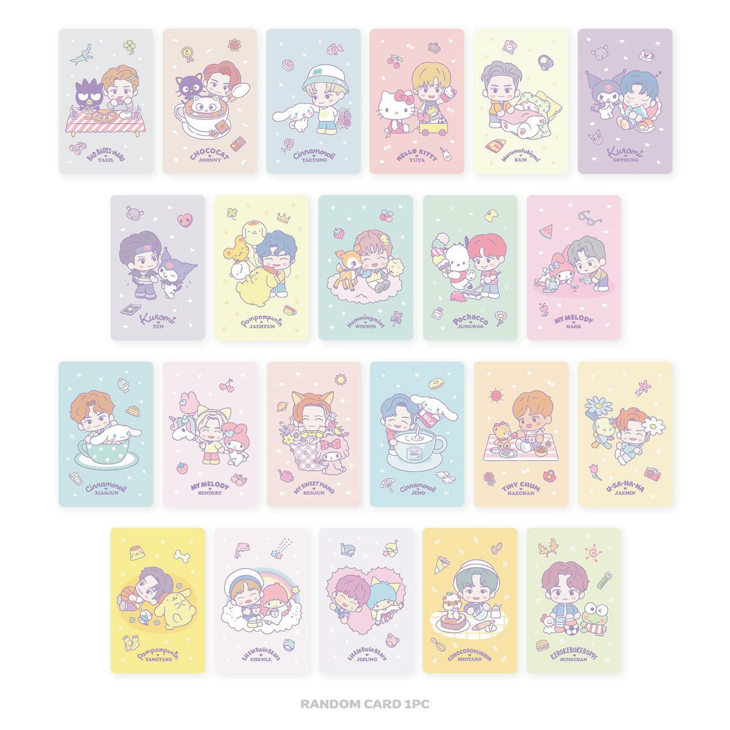 NCT | NCT X SANRIO | RANDOM TRADING CARD SET - A ver.