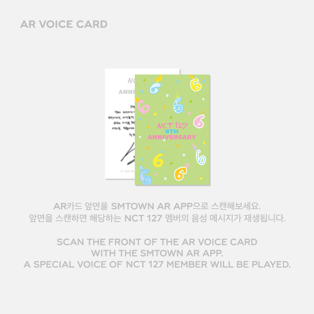 NCT 127 | 6th Anniversary | ACRYLIC STAND & AR VOICE CARD SET