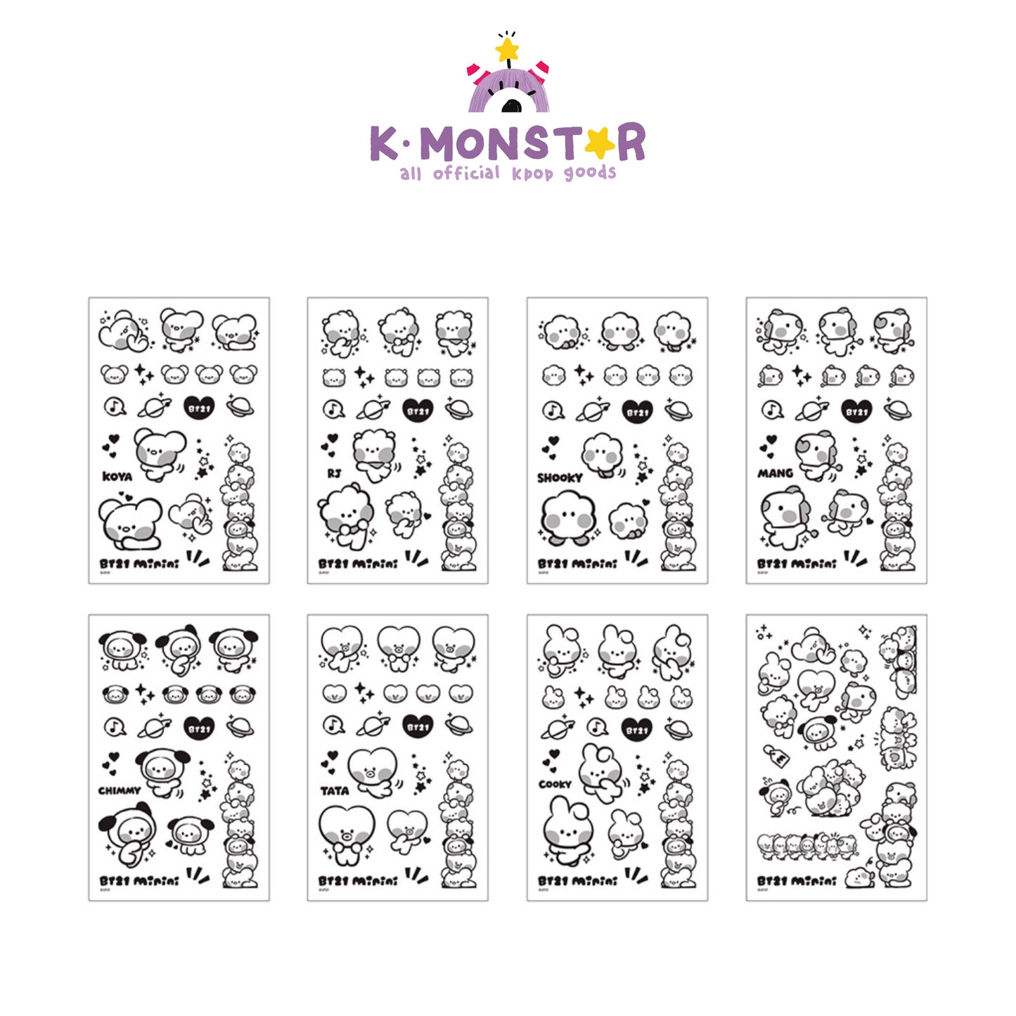 BT21 | minini | TATTOO STICKER