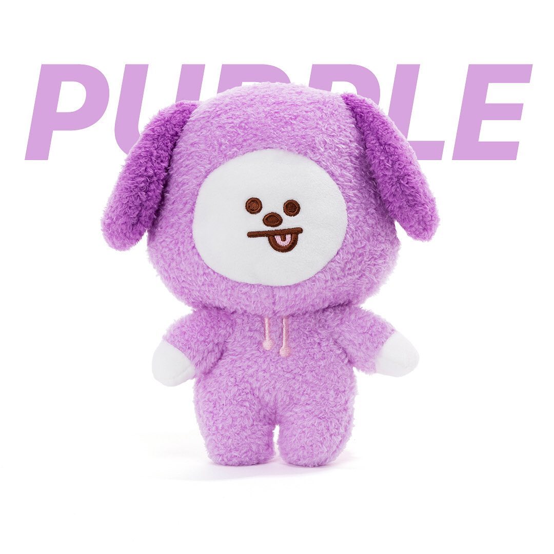 BT21 | STANDING PLUSH DOLL & BAG CHARM - PURPLE EDITION