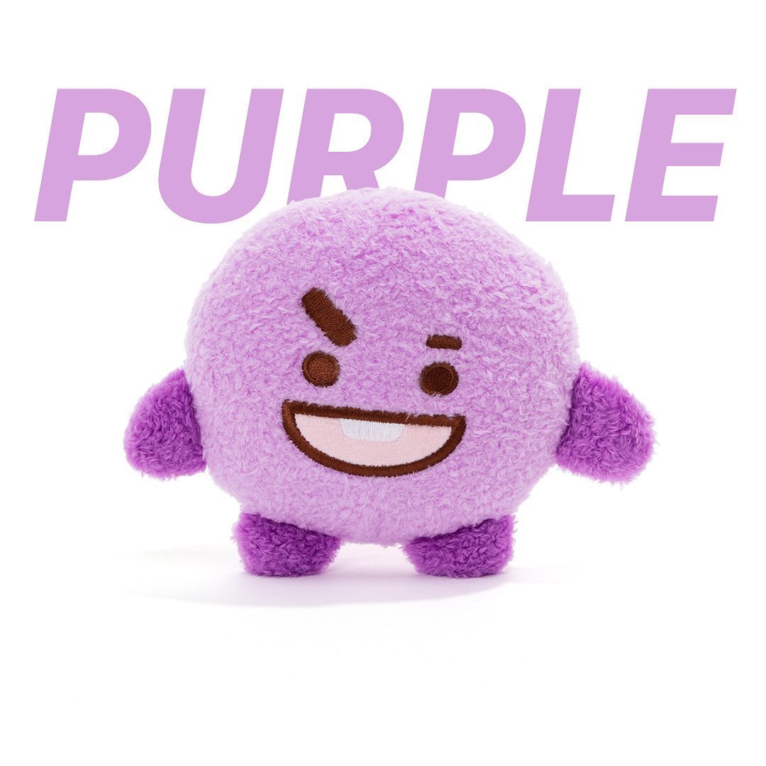 BT21 | STANDING PLUSH DOLL & BAG CHARM - PURPLE EDITION