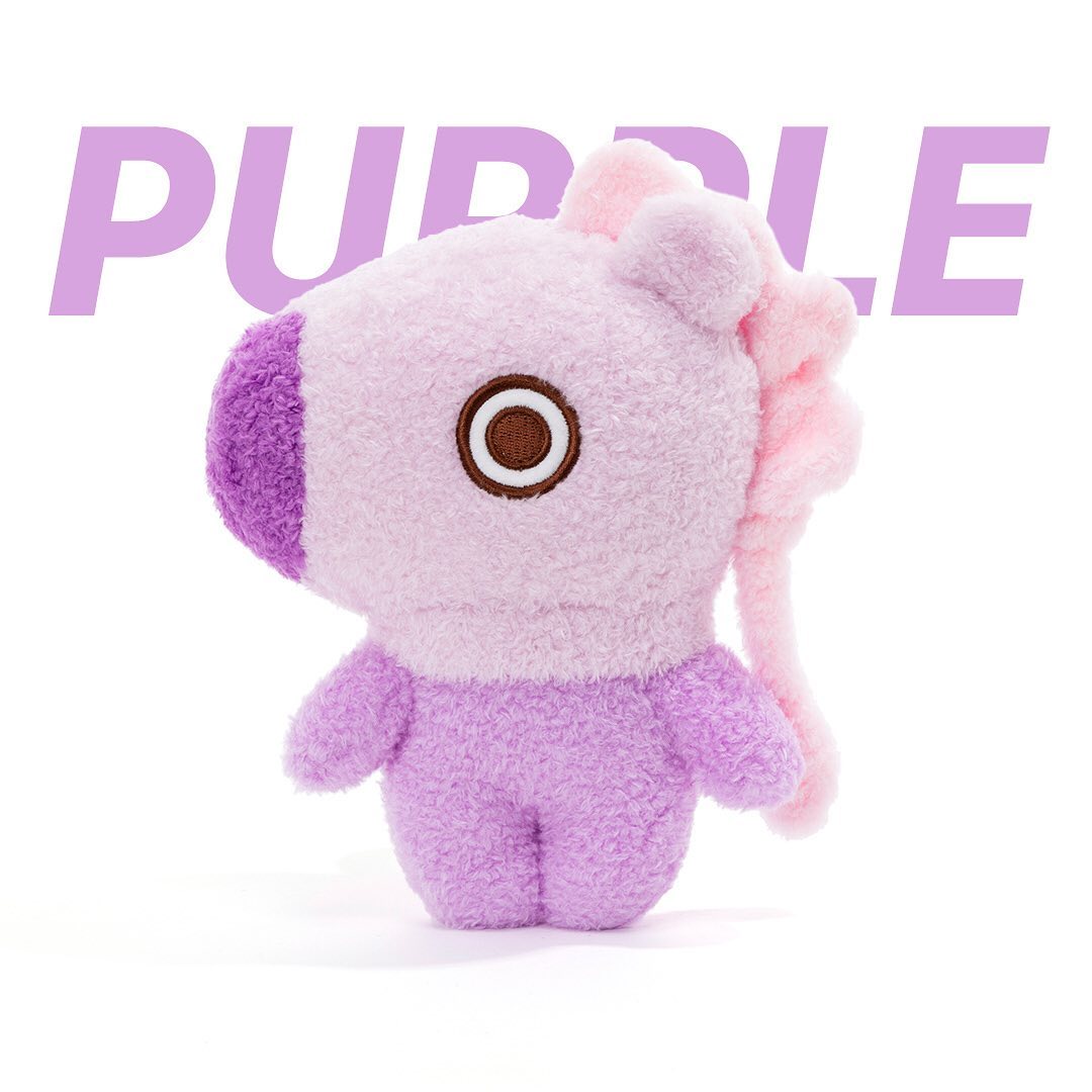 BT21 | STANDING PLUSH DOLL & BAG CHARM - PURPLE EDITION