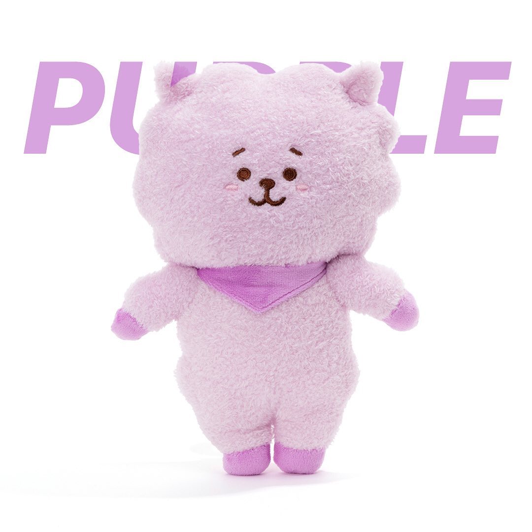BT21 | STANDING PLUSH DOLL & BAG CHARM - PURPLE EDITION