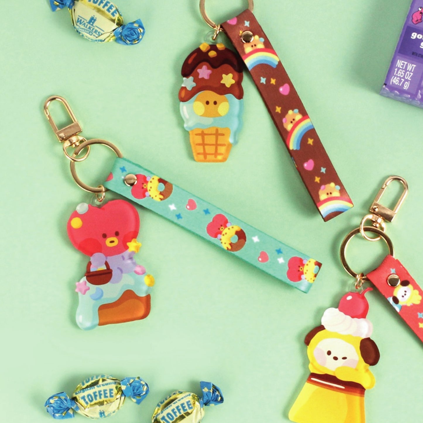 BT21 | minini | SWEETIE - ACRYLIC STRAP KEYRING