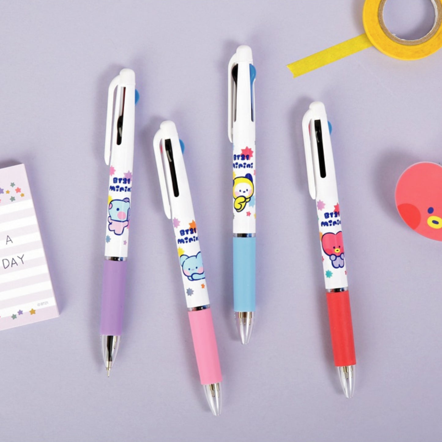 BT21 | minini | 3 COLOR BALLPOINT PEN