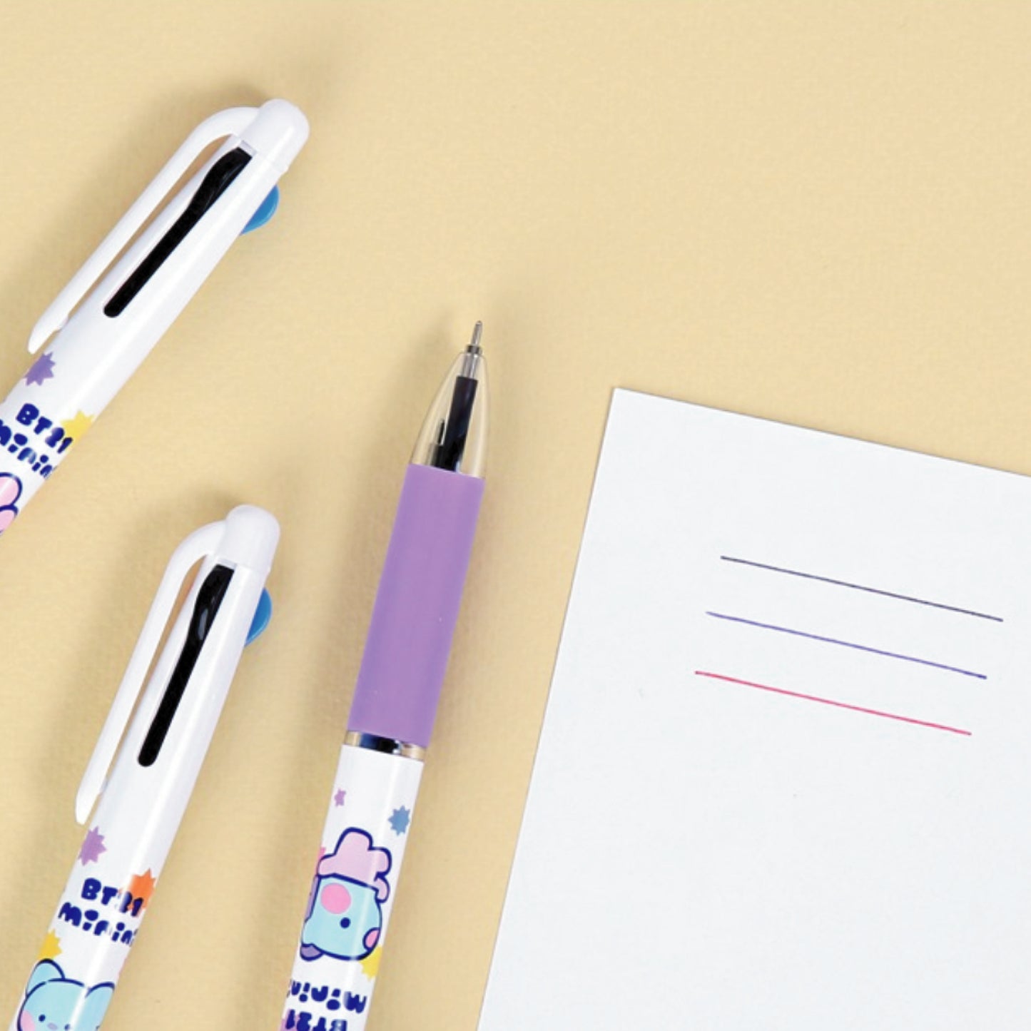 BT21 | minini | 3 COLOR BALLPOINT PEN