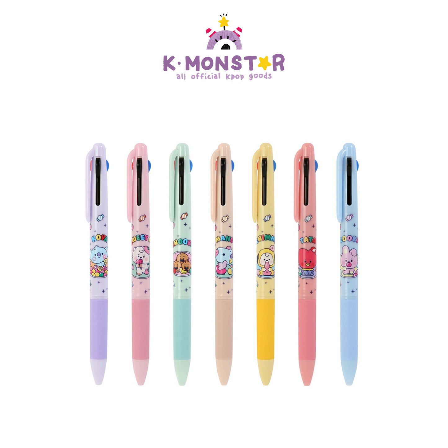 BT21 | BABY | JELLY CANDY - 3 COLOR BALLPOINT PEN