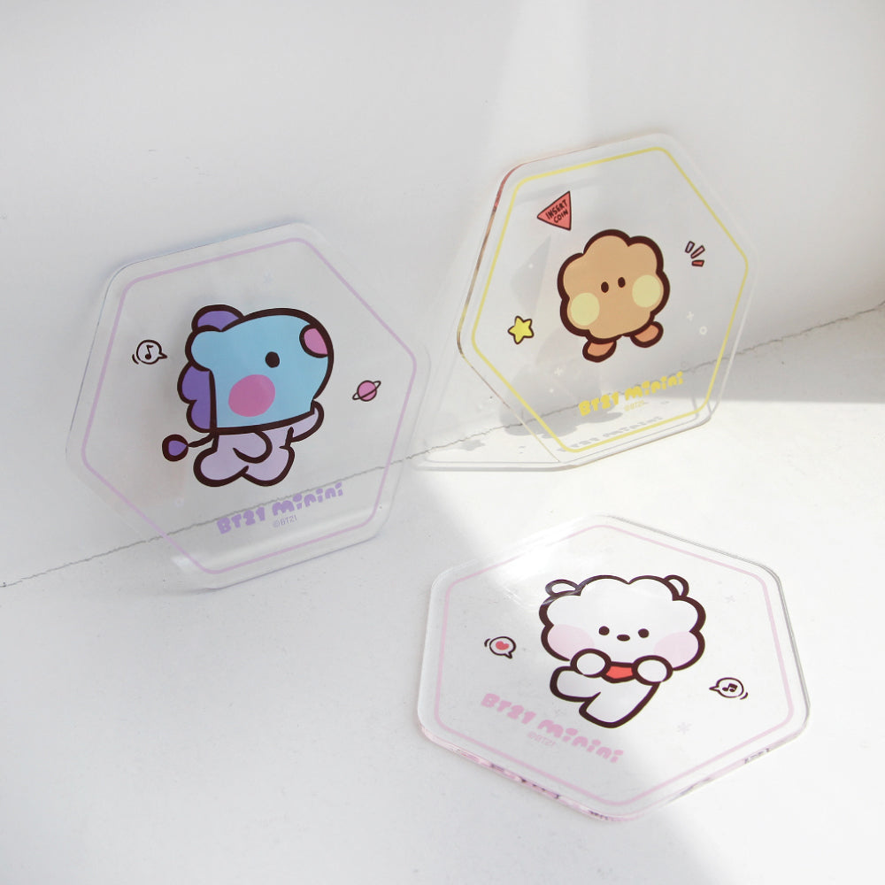 BT21 | minini | HEXAGON ACRYLIC COASTER