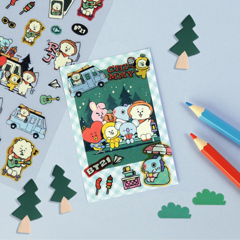 BT21 | IN THE FOREST - CLEAR STICKER