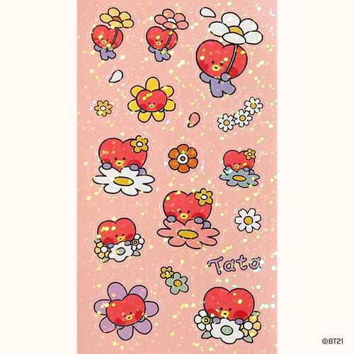 BT21 | minini | HAPPY FLOWER - HOLOGRAM STICKER