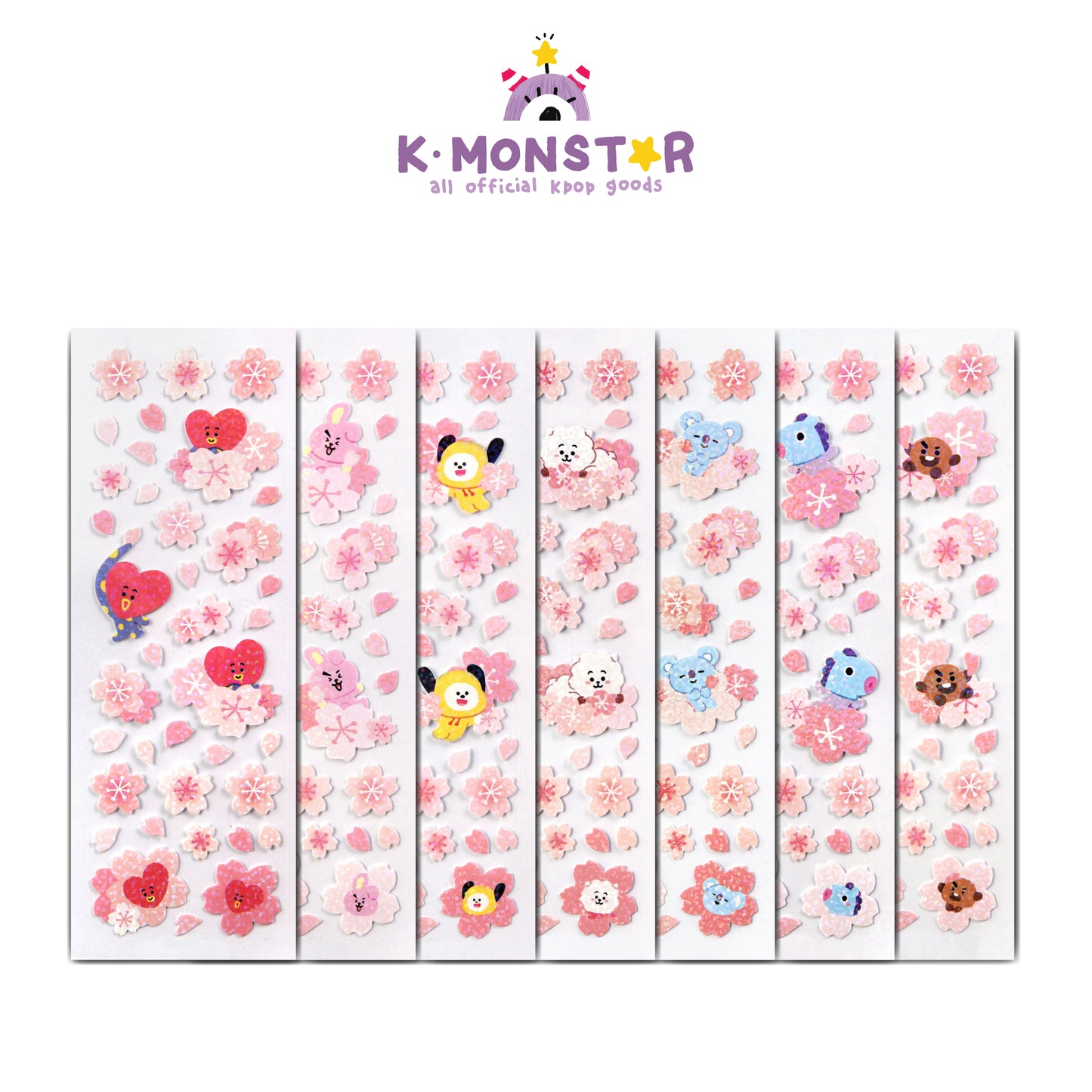 BT21 | CHERRY BLOSSOM - HOLOGRAM STICKER