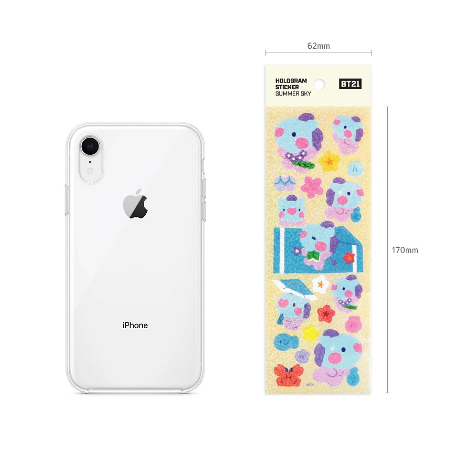 BT21 | minini | SUMMER SKY - HOLOGRAM STICKER