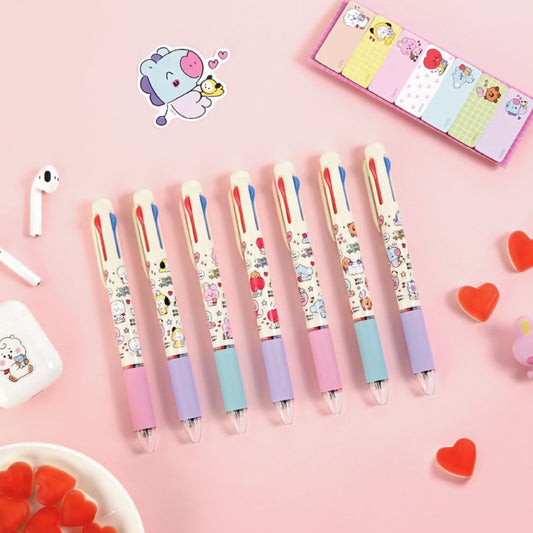BT21 | Little Buddy | 4 COLOR BALLPOINT PEN