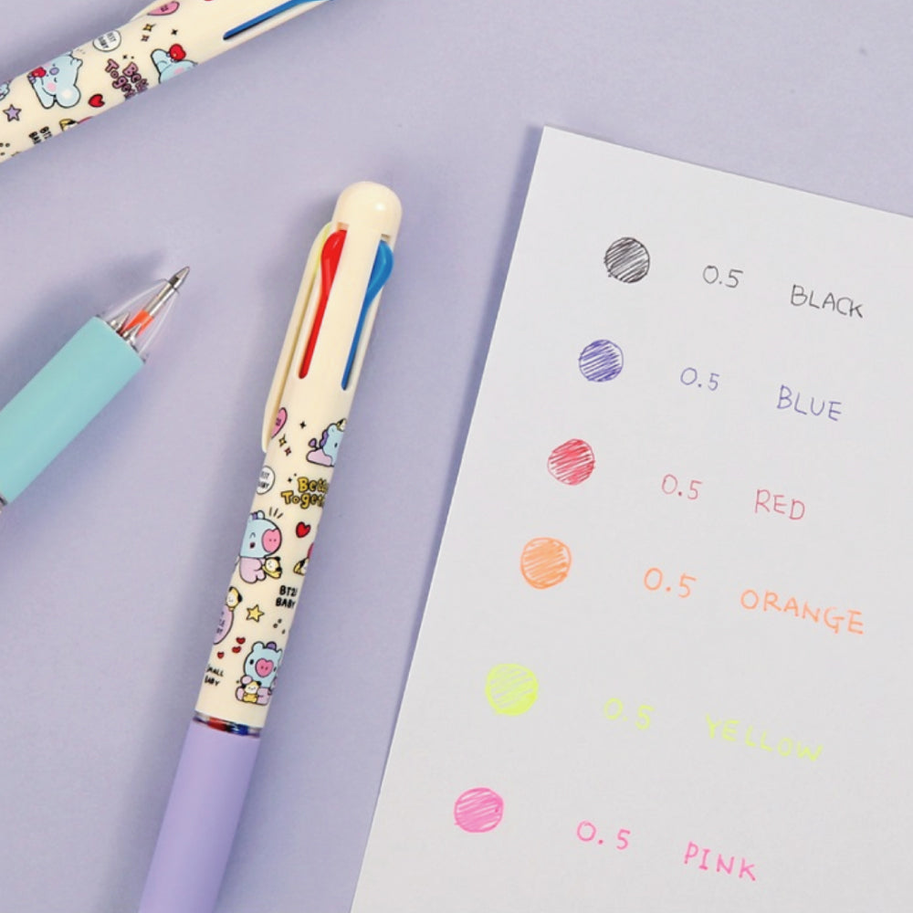 BT21 | Little Buddy | 4 COLOR BALLPOINT PEN