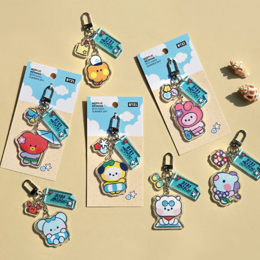 BT21 | minini | SUMMER SKY - ACRYLIC KEYRING